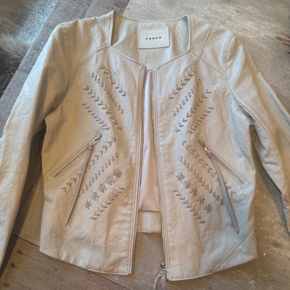 Faux leather jacket NWT